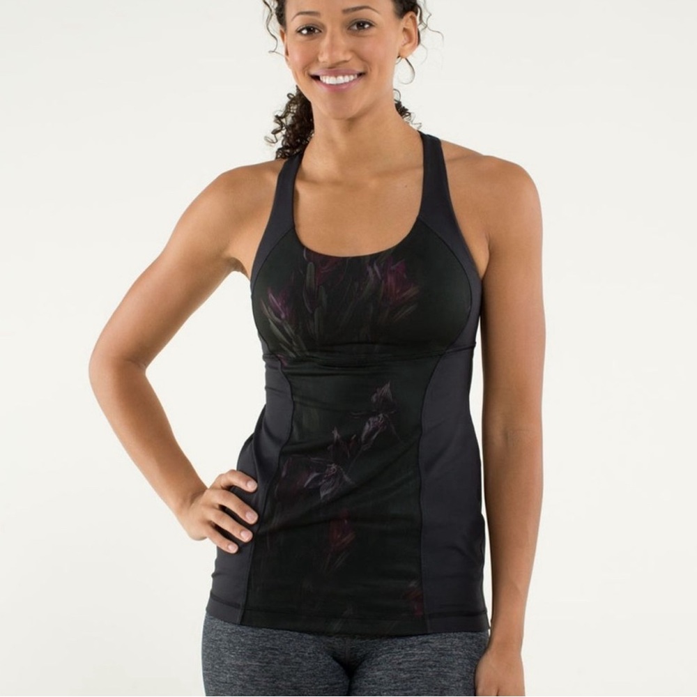 Lululemon Size 6 Energy Tank Midnight Iris Multi / Black